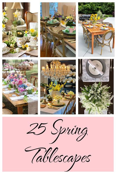 All of the inspiration you need for setting a beautifu spring tablescape, no matter your style! First Flowers Of Spring, Sweet Chicken, Gold Flatware, Spring Tablescapes, Summer Tables, Pretty Tables, Spring Table, Living Styles, Happy Spring