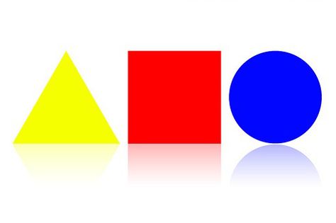 Bauhaus forms. Simple shapes: triangle, circle, square. Primary colors: red, yellow, blue. Volumes: spheres, cubes, cylinders, and combinations thereof. Square Triangle Circle Design, Poster Design Layout, Animal Coloring Books, Animal Coloring, The Aftermath, Coloured Glass, Life Plan, Basic Shapes, Circle Design