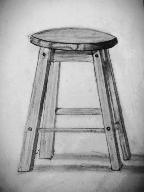 Simple Stool, Picasso Artwork, Guitar Pics, Architecture Design Drawing, Easy Drawings Sketches, Perspective Drawing, Beach Crafts, Architecture Old, Still Life Art