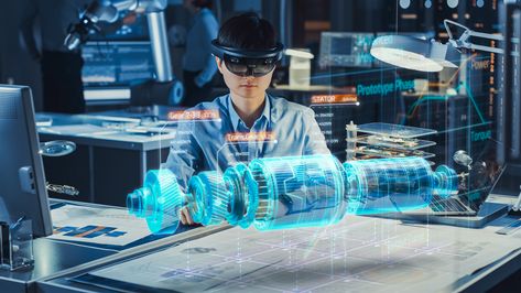 Ar Augmented Reality, Augmented Virtual Reality, Augmented Reality Technology, Ar Technology, Smart Office, 3d Studio, Virtual Design, Medical Technology, Technology Trends