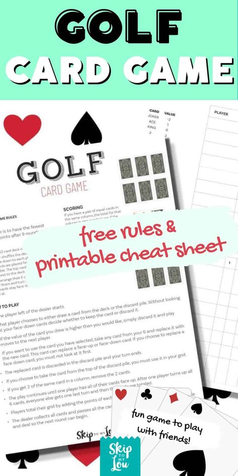 May I Card Game Rules, Printable Card Game Instructions, Golf Card Game Rules, Golf Outing Hole Games, Golf Card Game Score Sheet, Movie Trivia Games, Printable Playing Cards, Christmas Movie Trivia, Golf Scorecard