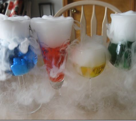 11 Pretend Potions Your Kids Can Create Today - Tinybeans Mad Science Experiments, Potions For Kids, Dry Ice Experiments, Frozen Fruit Bars, Imagination Tree, Colorful Drinks, Kid Experiments, Mad Science, Dry Ice