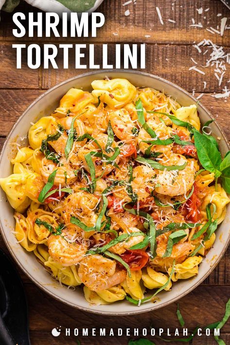 Tortellini With Shrimp Recipes, Shrimp With Tortellini Recipe, Shrimp Scampi Tortellini, Easy Shrimp Tortellini Recipes, Shrimp Tortellini Recipes Healthy, Tortellini Shrimp Recipes, Seafood Tortellini Recipes, Tortellini And Shrimp Recipes, Shrimp And Tortellini Recipes