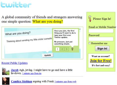 What 18 Popular Websites Used To Look Like - Twitter in 2006 Top Websites, Trending Hashtags, About Twitter, Employer Branding, Homepage Design, Social Media Infographic, That One Friend, Job Hunting, Past And Present