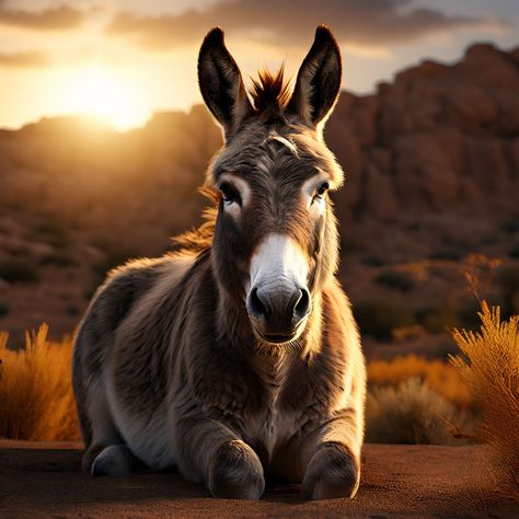 Image of a donkey sitting thoughtfully. 8k quality by Dj Isaac Music - Playground Donkey Images, A Donkey, Donkeys, Nature Illustration, Create Art, Image Generator, Social Media Posts, Burritos, Creating Art