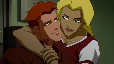 Artemis & Wally (Young Justice)....This makes me very sad :'( WALLY!!!! Young Justice Wally, Wally West Young Justice, Wally West And Artemis, Artemis And Wally, Spitfire Young Justice, Artemis Young Justice, Artemis Crock, Dc Young Justice, Kid Flash