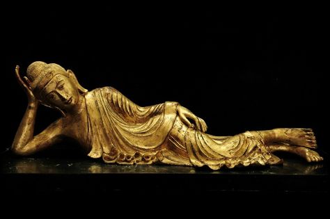 Rice Ideas, Burmese Art, Reclining Buddha, Buddha Sculpture, Buddha Statues, Buddha Image, Bagan, Mandalay, Buddhist Art