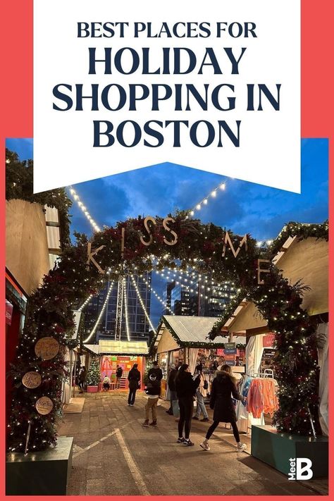 Curate your holiday shopping in Boston by visiting these Pop Ups shops, Malls, Outlets and strolling around Major Shopping Districts in Boston and beyond. With so many holiday places to shop in Boston and events happening, get ready to shop ‘till you drop. And if you're a B-Local app user, be sure to redeem your points this holiday season by supporting local businesses! Find the best places to shop in Boston this holiday season. Boston Shopping, Boston Public Market, Trip To Boston, Boston Neighborhoods, Boston Travel Guide, Shopping Checklist, Outdoor Outlet, Newbury Street, Best Places To Shop