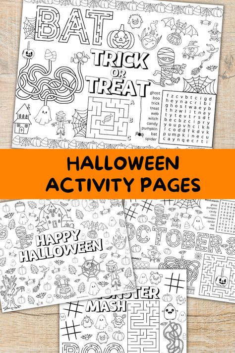 The Printable Halloween Activity Mats for Kids are a great addition to any halloween event or classroom party. Just print and let the spooky fun begin. Mazes, word searches, coloring activities, tic tac toe and more are sure to keep the kids engaged.

#halloweenplacemats #halloweenactivitypages #printablehalloweenactivities #halloweenclassroomparty #classroomactivitiesfall #classroomactivitieshalloween #Funfallactivities #halloweenprintables #monstermashpages #trickortreatactivity #october31st Classroom Party Activities, Halloween Mat, Halloween Mats, Classroom Halloween Party, Halloween Placemats, Coloring Activities, Kids Coloring Pages, Halloween Activity, Fun Fall Activities