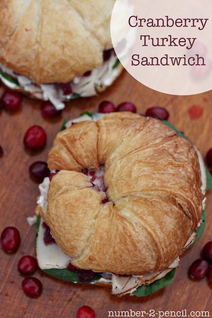 Croissant Sandwich Recipes, Cranberry Turkey Sandwich, Cranberry Sandwich, Figs Blue Cheese, Hot Sandwich Recipes, Turkey Sandwiches Recipes, Cranberry Turkey, Croissant Sandwich, Turkey Sandwich