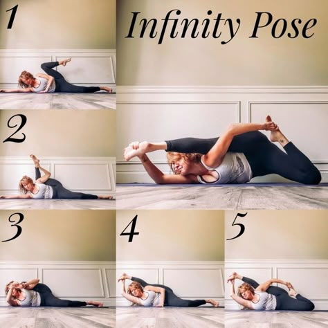 Infinity Pose Yoga, Difficult Yoga Poses Flexibility, Contortionist Poses, Infinity Pose, Yoga Infographic, Yoga Flow Video, Yoga Pose Ideas, Difficult Yoga Poses, Split Yoga