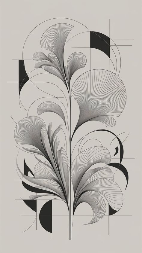 Discover our elegant fine line art prints that celebrate minimalism and abstraction. With delicate, intertwined lines forming organic shapes, this collection fuses Art Nouveau's flowing curves and botanical motifs with Cubist geometric fragmentation. Our monochromatic palette enhances subtlety, creating a serene atmosphere. Perfect for art lovers seeking beauty in simplicity and complexity. #LineArt #Minimalism #ArtNouveau #AbstractArt #HomeDecor Minimalist Art Nouveau, Art Nouveau Product Design, Art Nouveau Lines, Fine Line Art, Motifs Art Nouveau, Line Art Prints, Art App, Botanical Motifs, Perspective Drawing Lessons