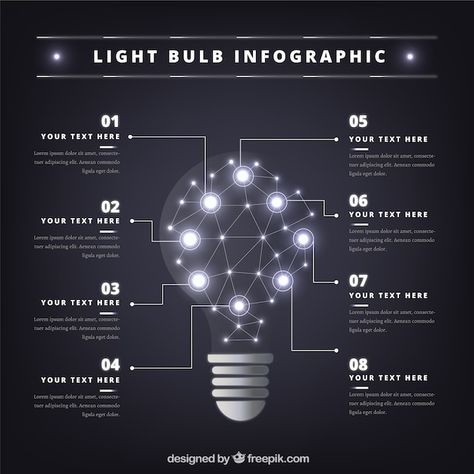 Free vector light bulb infographic with ... | Free Vector #Freepik #freevector #creative-infographic #bulb-infographic #infographic-steps #phase Iconic Photos, Vector Photo, Stock Footage, Graphic Resources, Image Search, Light Bulb, Vector Free, Vector Images, Social Media