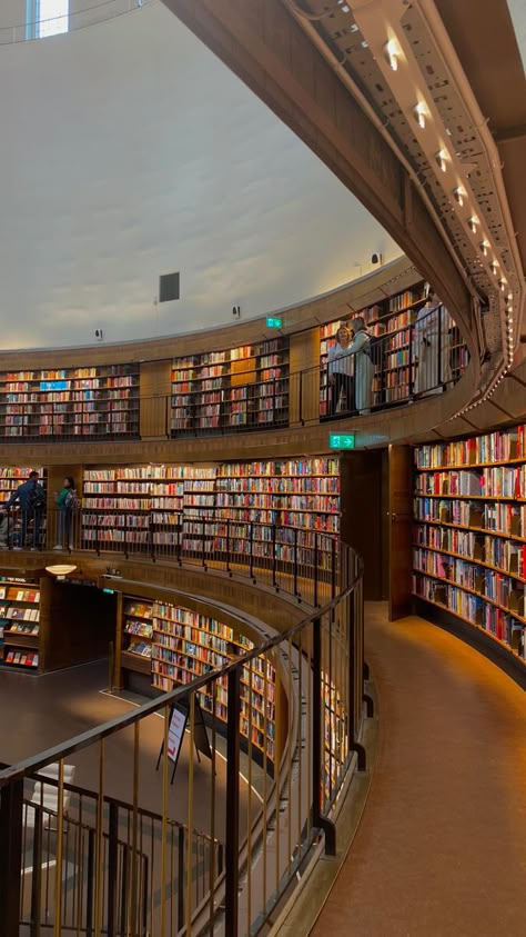 #stockholm #travel #library #books Stockholm Public Library, Stockholm Aesthetic Pictures, Stockholm Sweden Travel, Stockholm Vacation, Stockholm Sweden Aesthetic, Stockholm Library, Stockholm Lifestyle, Stockholm University, Stockholm Shopping