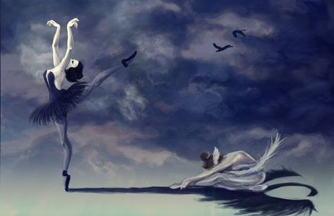 Black Swan Movie, Swan Lake Ballet, Ballet Painting, Ballet Posters, Dancer Photography, Swans Art, Swan Princess, Ballet Art, Anime Sisters