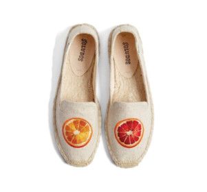 southoffrance Orange Flat Shoes, Sand Shoes, Floral Espadrilles, Soludos Espadrilles, Orange Sandals, Shoes Orange, Embroidered Flats, Espadrilles Shoes, Woven Shoes