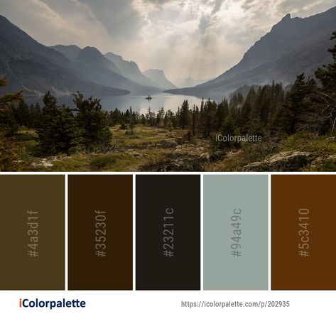 Color Palette ideas from 7106 Sky Images | iColorpalette Scottish Highlands Color Palette, Mountains Colour Palette, Wilderness Color Palette, Winter Mountain Color Palette, Mountain Color Palette Nature, Twilight Sky Color Palette, Color Inspiration Boards, Exterior Color Palette, Mountain Images