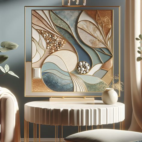 This exquisite resin art table channels a serene shoreline, adorned with soft pastel and earth tones. Made for the elegant middle-aged female, the design radiates sophistication with hints of gold/silver leaf accents. Ideal for cozy living rooms, exuding warmth. 

#ResinArt #HomeDecor #LivingRoomFurniture #LuxuryInterior #PastelDecor #GoldLeafing Resin Art Table, Decorative Painting Techniques, Cuadros Diy, Color Drawing Art, Heaven Art, Art And Craft Videos, Easy Canvas Painting, Textured Canvas Art, Diy Resin Art