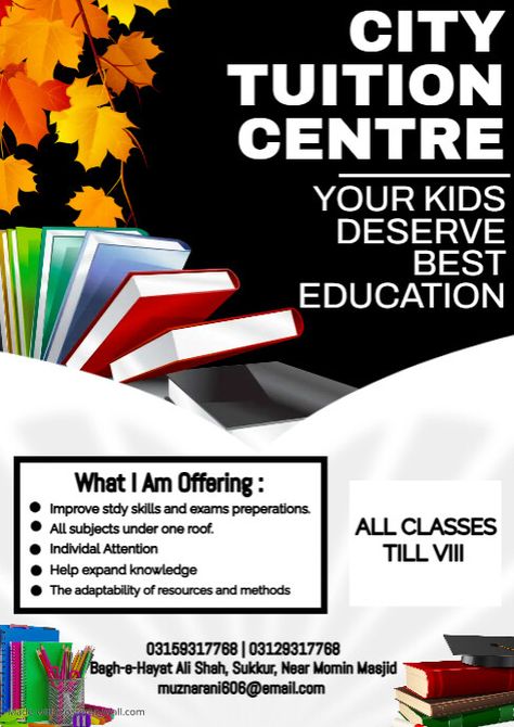 Tution Pamplet Design, Tuition Classes Poster, Tuition Flyer, Pamplet Design, Classes Poster, Tutoring Flyer, Tuition Centre, Education Poster Design, Tuition Classes