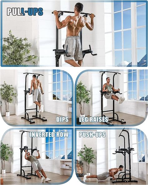 Power Tower Workout, Incline Decline Bench, Gym Strength Training, Pull Up Station, Bar For Home, Dip Station, Adjustable Weight Bench, Power Tower, Bar Workout