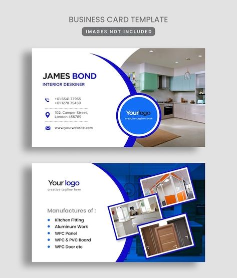 Creative Card PSD Stylish Interior Designer Business Card Template Customizable Design Interior Design Card, Business Card Psd Free, Corel Draw Tutorial, Designer Business Card, Interior Designer Business Card, Draw Tutorial, Pvc Board, Creative Card, Business Card Psd