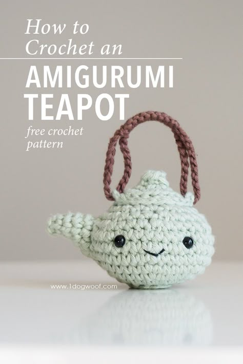 Amigurumi Teapot, Knitting Amigurumi, Beau Crochet, Confection Au Crochet, Handmade Yarn, Pola Amigurumi, Crochet Food, Crochet Amigurumi Free, Crochet Simple