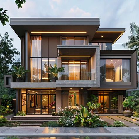 G 2 Front Elevation Design Latest, Modern Luxury House Design, Modern Luxury House, Luxury House Design, Indian House Design, Indian Luxury, Bloxburg Houses, Luxury Home Design, House Facades