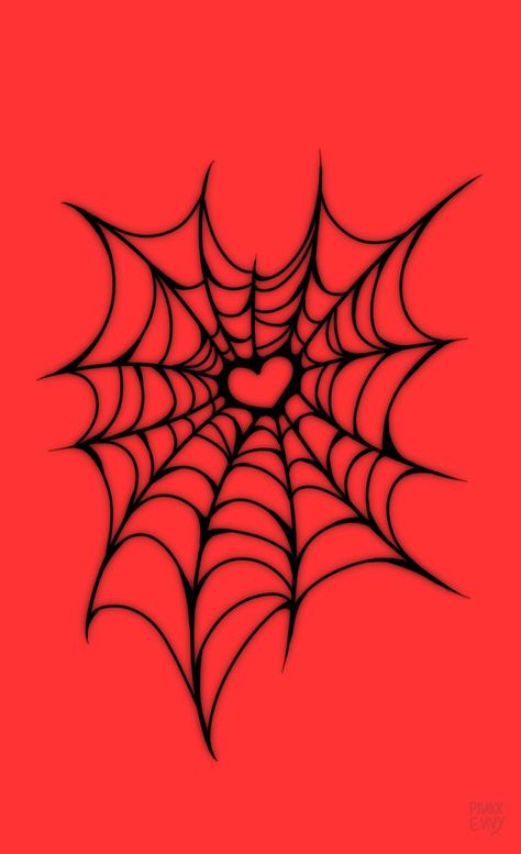 Heart Spiderweb, Halloween Grunge, Grunge Wallpaper, Spider Web, Spooky Halloween, Red And Black, Wallpapers, Collage, Halloween