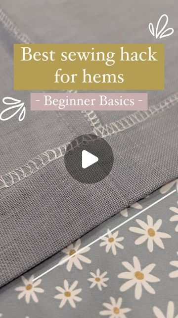 How To Hand Sew A Hem, How To Sew A Hem By Hand, How To Sew A Hem, Sewing Hem Hacks, Hem Sewing Hack, Sewing A Hem, Sewing Hems, Sewing Measurements, Hem Stitch