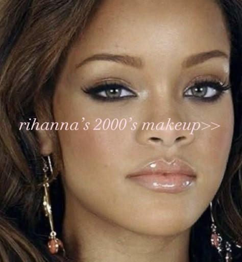 mine xo #girlblog #girlhood #girlblogging #girlblogger #whispers #rihanna #2000s Younger Kim Kardashian, Nicki Minaj Makeup 2000s, Early 2000s Smokey Eye, Beyonce Makeup 2000, Rhianna 2000’s, 2000s Smokey Eye, Makeup Looks 2000s, 2000s Eyebrows, 2002 Makeup