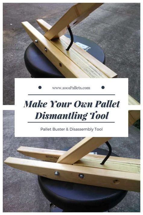 The pallet pal or pallet buster or even pallet dismantling bar by Izzy Swan is… Pallet Breaker, Pallet Buster, Dismantling Pallets, Table Palette, Pallet Home Decor, 1001 Pallets, Used Pallets, Wooden Pallet Furniture, Recycled Pallet