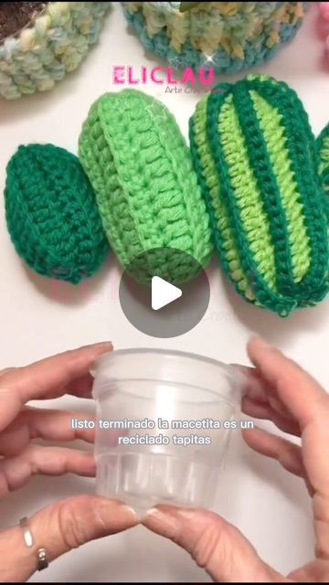 EliClau...Arte Crochetero on Instagram: "Arriba 👆 en mi perfil, haciendo click en el link de color azul, encontrarán mi canal. Lo encontrarán como CACTUS FÁCIL A CROCHET.😘🤗 #crochet #cactustejido #cactus #cactusinstagram" Crochet Instagram, Crochet Cactus, September 1, Embroidery Stitches, Cactus, Amigurumi, Embroidery, Crochet, On Instagram