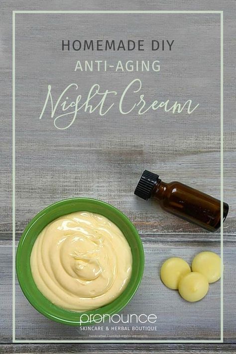 Anti-Aging Night Cream Recipe • Pronounce Skincare & Herbal Boutique Diy Night Cream Anti Aging, Diy Wrinkle Cream, Anti Aging Skin Care Diy, Green Tea Face, Anti Aging Night Cream, Diy Anti Aging, Wrinkle Cream, Unhealthy Food, Anti Aging Cream