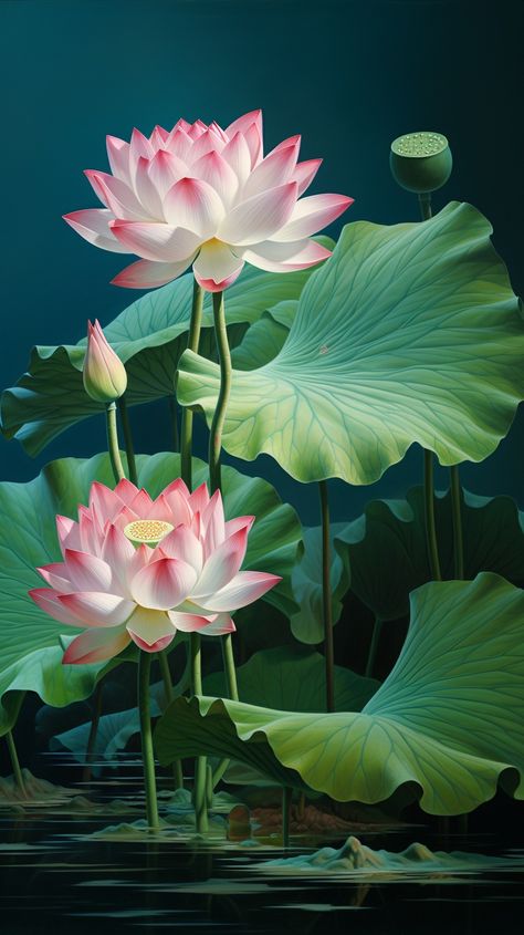 Pokemon Decal, Lotus Flower Pictures, Lotus Painting, Beautiful Flowers Photography, Water Lilly, Floral Wall Art Canvases, Flower Art Images, Handmade Wall Art, Beautiful Rose Flowers