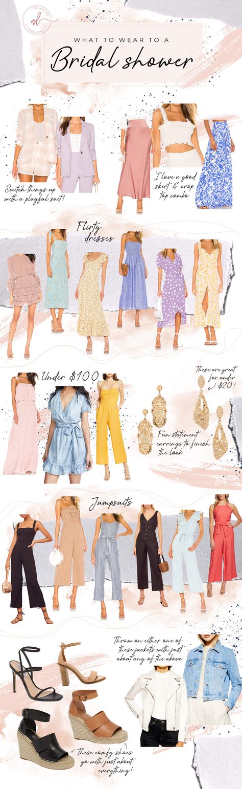 What to Wear to a Bridal Shower - Andee Layne - SoCal Fashion Blog #weddings #style Brunch Bridal Shower Outfit Guest, Socal Fashion, Bridal Shower Outfit For Guest, Bridal Shower Guest Outfit, Backyard Bridal Showers, Outfit With Wedges, Socal Style, Andee Layne, Bridesmaid Hair Long