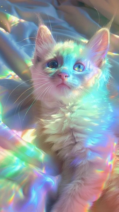 Pink Ribbon Wallpaper, S Background, Vintage Wallpapers, Cute Small Animals, Princess Pictures, Cute Cats Photos, Rainbow Cat, My Favourite Things, Animals Art