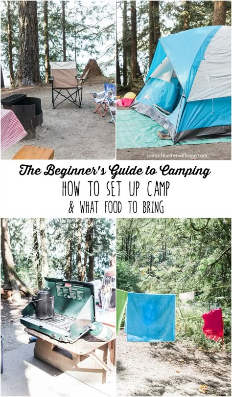 Camping Hacks With Kids, Camping Ideas For Couples, Zelt Camping, Camping Bedarf, Camping For Beginners, Camping Diy, Retro Camping, Camping List, Camping Set