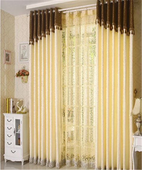 Modern brief light yellow leaves curtain cloth window finished product living room bedroom customized curtains _ - AliExpress Mobile Fresh Bedroom Decor, Curtain For Window, Curtain Kitchen, Fresh Bedroom, Living Room Curtain, Linen Blackout Curtains, Colourful Living Room Decor, Leaf Curtains, Cheap Curtains