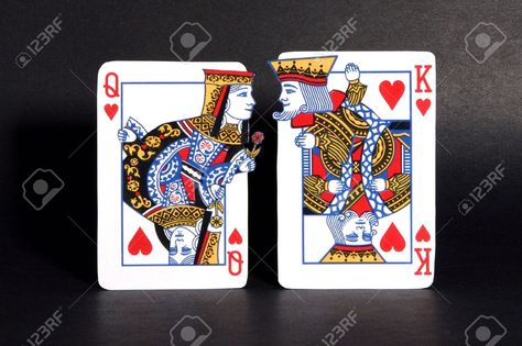 King And Queen Of Hearts, King Pic, Hearts Playing Cards, Playing Cards Art, Gambling Tattoo, Gambling Party, Gambling Humor, King Of Hearts, King And Queen