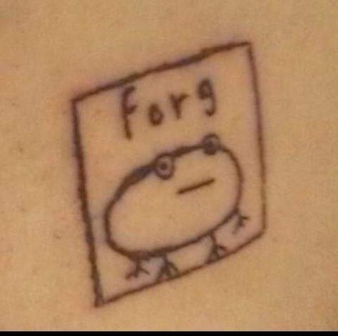 Horrible Tattoos, Stick Poke Tattoo, Tattoo Minimal, Funky Tattoos, Tattoos Men, Sharpie Tattoos, Frog Tattoos, Cute Little Tattoos, Cute Tiny Tattoos