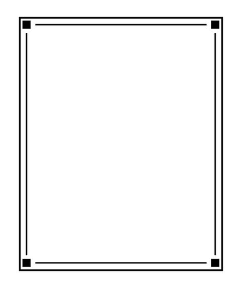 Frame border line page vector vintage simple. Geometric shapes frame vector. Simple Border Line Design, Page Outline Border, Border Lines Design Simple, Simple Border Ideas, Frame Border Design Png, Border Aesthetic, Border Line, Line Border, Birthday Photo Frame