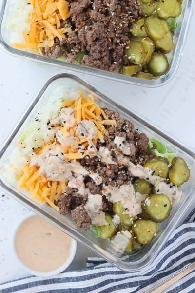 low carb meal prep lunch Lunch Ideas Keto, Keto Big Mac Salad, Keto Big Mac, Whole Lotta Yum, Big Mac Salad, Prep Lunch, Mac Salad, Low Carb Meal Prep, Keto Lunch