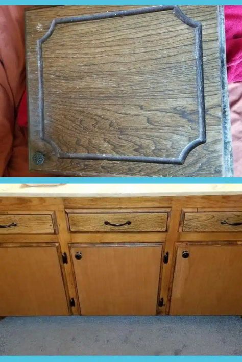 Update Old Kitchen Cabinets, Update Old Kitchen, Old Kitchen Cabinet Makeover, Kitchen Renovation Hacks, Refurbished Kitchen Cabinets, Easy Kitchen Organization, Kitchen Cabinets Trim, Kitchen Cabinets On A Budget, Cabinet Door Makeover