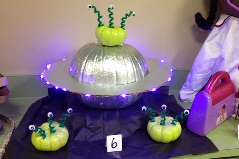 Pumpkin Decorating Party - 2015 Winning Painted Pumpkins, Robot Pumpkin Decorating, Spaceship Pumpkin Decorating, Kids Pumpkin Decorating Contest, Easy Pumpkin Decorating Ideas No Carve, Ufo Pumpkin Decorating, Group Pumpkin Decorating Ideas, Scary Pumpkin Decorating Ideas, Spaceship Pumpkin