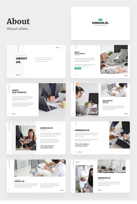 Minimilis Vol. 2 Presentation Template Minimal Presentation Design, Presentation Slide Design, Simple Ppt, Minimal Presentation, 보�고서 디자인, Presentation Slides Design, Professional Powerpoint Presentation, Presentation Deck, Business Fonts