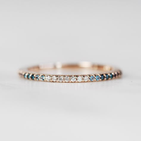 Unique Band Ring, Slim Wedding Band, Blue Topaz And Sapphire Ring, Stacked Sapphire Wedding Rings, Blue Stone Wedding Band, Blue Topaz And Diamond Ring, Teal Sapphire Wedding Band, Dainty Sapphire Ring, Colored Wedding Band