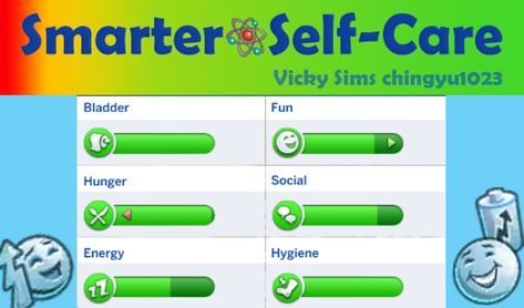 Smarter Self-Care V17 | Vicky Sims (chingyu1023) on Patreon Asthetic Stationery, Cc Eyes, Sims Pets, Sims 4 Traits, Sims Packs, Sims 4 Game Mods, Tumblr Sims 4, Sims 4 Expansions, 4 Characters