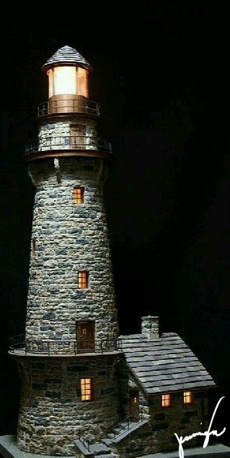 Cardboard Lighthouse, Stone Lighthouse, Lighthouse Inspiration, Lighthouse Crafts, Lighthouse Decor, Bookshelf Art, Sculpture Head, Lighthouse Photos, Lighthouse Pictures