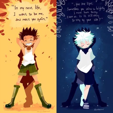 Killua X Y/n Fanart, Gon Fanart Cute, Hunter X Hunter Ships, Gon X Killua Fanart, Killua Fan Art, Hunter X Hunter Quotes, Hunter X Hunter Fan Art, Hunter X Hunter Fanart, Hunter Fanart