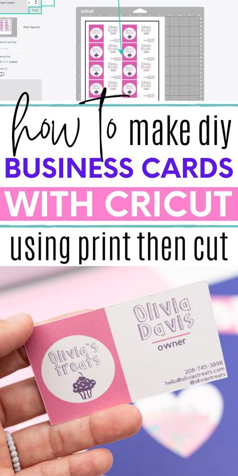 Today’s tutorial will teach you how to make beautiful business cards with your Cricut Machine. With the exemption of the Cricut Joy, this project is compatible with all Cricut Machines. How To Make Business Cards With Cricut, Business Cards Cricut, How To Make Business Cards, Cricut Business Cards, Cards With Cricut, Templates For Cricut, Google Business Card, Craft Business Cards, Cricut Print And Cut